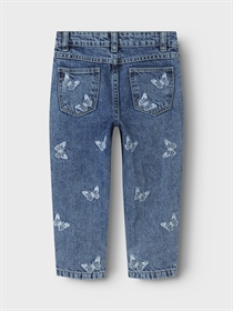 NAME IT Jeans Bella Medium Blue Butterfly